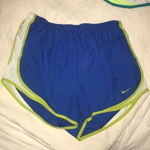 blue nike shorts